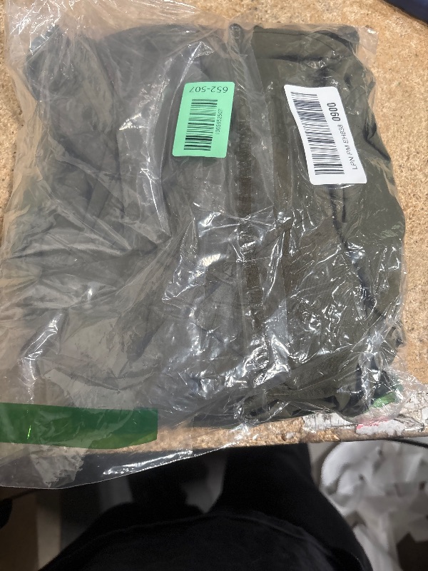 Photo 1 of *MISSING BELT* Cosonsen Womens Swing Dresses Deep V-Neck Long Sleeve Tie Waist Fairy Dress Green L