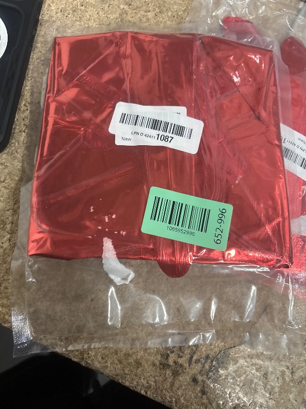 Photo 1 of 10 Pcs Red Star Balloons Explosion Starburst Balloons Foil Cone Balloon Magic for Birthday Wedding Anniversary Party Backdrops Decorations Supplies, 6 Pcs 22Inches and 4 Pcs 27Inches