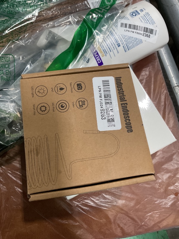 Photo 1 of [Dual-Lens] Endoscope Camera with Light, 1920P HD Borescope with 8+1 Adjustable LED Lights, IP67 Waterproof 16.5FT Semi-Rigid Snake Cord Inspection Camera for iPhone, iPad and Android Phone (Type C)