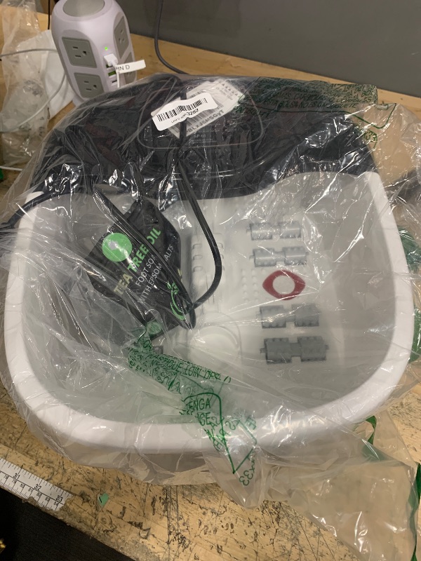 Photo 1 of ***(HEAVILY USED/ MINOR DAMAGE)***RIGHTMELL Foot Spa Bath Massager with Heat, Epsom Salt,Bubbles, Vibration and Red Light, Tub for Stress Relief,Foot Soaker, Christmas Gifts Birthday Gifts for Mom Dad Women Men Her Him