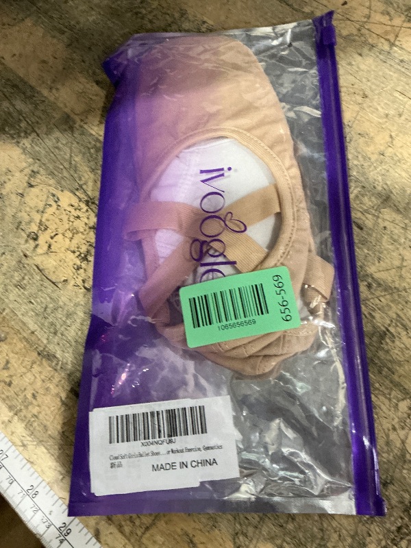 Photo 1 of Cloud Soft Girls Ballet Shoes Without Drawstring, Big Kids Stretch Canvas Dance Slippers for Yoga, Training, Performance, Indoor Workout Exercise, Gymnastics