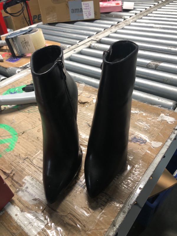 View 3 of ***(HEAVILY USED/ MINOR DAMAGE)***COLETER Women's Black Ankle Boots Closed Pointed Toe Stilettos Autumn Dress Booties M-Black 6 US