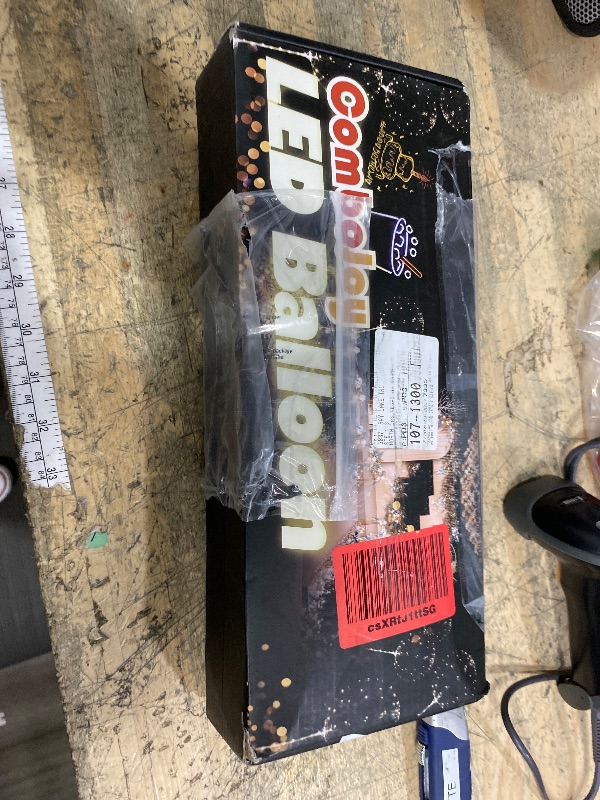 Photo 1 of 10 Pack Big Light Up BOBO Led Balloons with Sticks - Clear Balloons with Lights, Glow in the Dark, Flicker in the Daylight - Perfect Glow Party Supplies for Birthday, Wedding, Graduation, Warm White