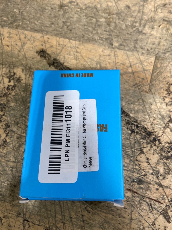 Photo 1 of Chmier Bridal Hair Comb Crystal Hair Comb Blue Rhinestone Headpiece Marquise Side Comb Sapphire Wedding Hairpiece Prom Bridesmaid Hair Jewelry for Women and Girls