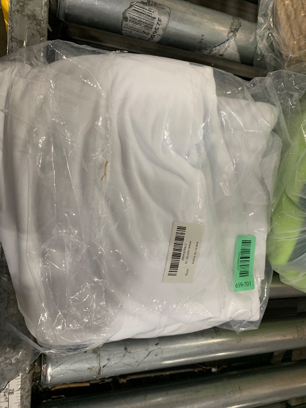 Photo 1 of 10x10ft Wrinkle Free White Backdrop Curtain for Parties Soft Fabric Drapes Wedding White Curtain Backdrop for Birthday Party Decorations Background for Photography 5x10ft, 2 Panels