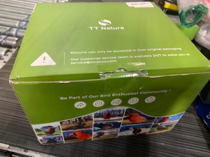 Photo 1 of TT Nature Bird Feeder with Camera, Upgraded 1.5L Smart Birdhouse Al Identify for 10000 Plus Species, Auto Capture & Real-time Notifications, Ideal Gift for Bird Lovers (Iron Roof)