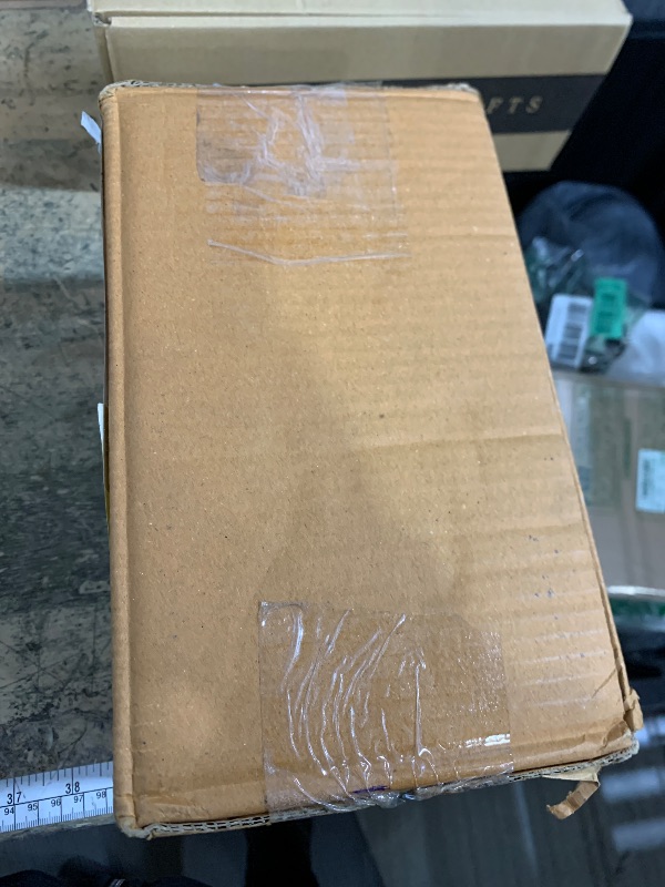 Photo 1 of ***HAS A DAMAGED CORNER (ROUGH PATCH) **** MyGift Vintage Brass Tone Stainless Steel Rectangular Tissue Box Cover with Removable Bottom Panel, Art Deco Style Bathroom Facial Tissues Dispenser - Handcrafted in India