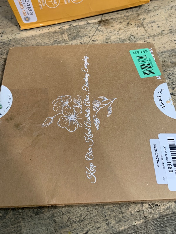 Photo 1 of ***(STOCK PHOTO FOR REFERENCE ONLY/ ITEM MAY DIFFER)***Kokaaee Embroidered Throw Pillow Covers 18x18 Inch - Summer Boho Decorative Pillow Cover with Zipper for Living Room Couch Sofa Bed Aesthetic Design Retro Flower Linen Cushion Pillowcase