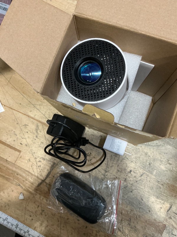 Photo 1 of [Built-in Apps & 2025 Upgraded] Mini Projector with WiFi 6 and Bluetooth 5.4 Support 4K 1080P Auto Keystone 180° Rotatable Projector Portable Compatibile with HDMI/TV Stick/Memory Stick/Laptop, White