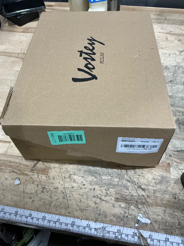 Photo 1 of ***SHOWS SIGNS OF HEAVY USAGE/ DIRTY*** Vostey Boots for Men Waterproof Mens Boots Fashion Casual Hiking Chukka Boots Men(BMY8051 black 9.5)