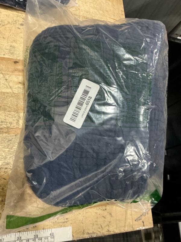 Photo 1 of 100% Cotton Muslin Blanket Large 50" x 70", 6 Layers Breathable and Lightweight Navy Throw Blanket for Bed and Couch, Soft Quilt Bedspread, Gauze Blanket for Adults All Season, Navy, Dark Blue