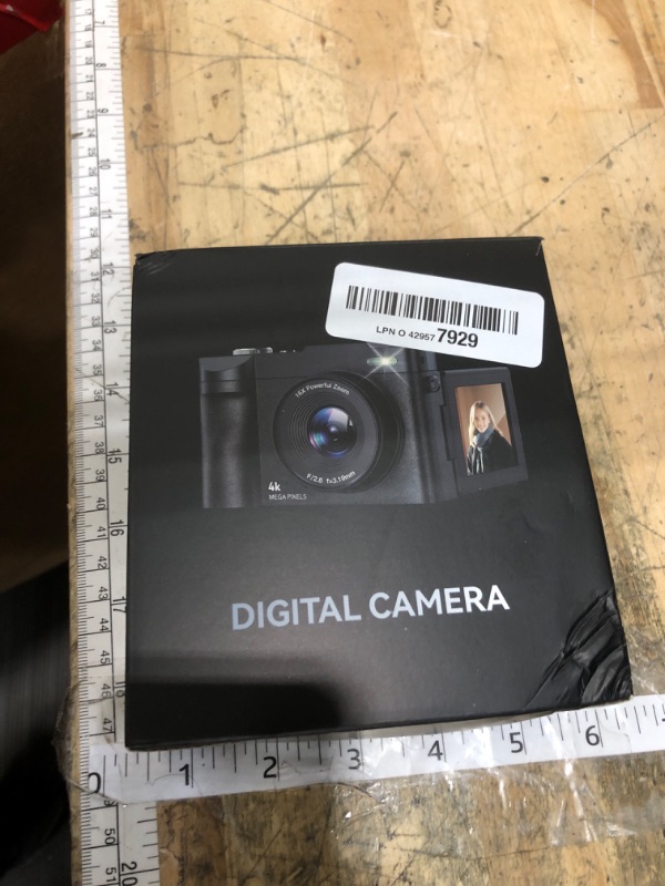 Photo 1 of 4K Digital Camera for Photography- 50MP Autofocus Vlogging Camera with 2.8" 180° Flip Screen, 16X Digital Zoom- Compact Point and Shoot Camera with 64GB SD for YouTube, Travel, Beginners