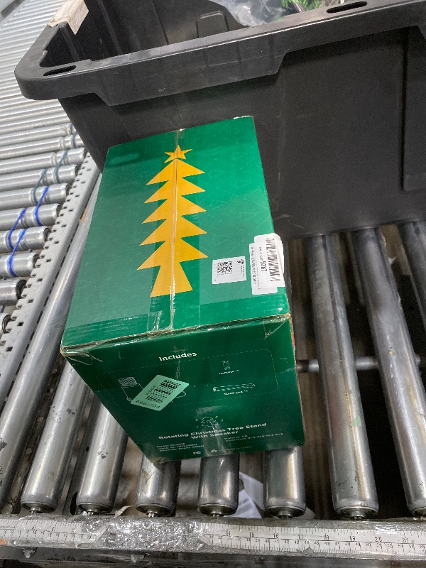 Photo 1 of ?Patent Pending? Musical Rotating Christmas Tree Stand, UL Certified Up to 9ft 120 lb Artificial Christmas Tree with Speaker, Spinning Stand with Remote, Fit for 1.25-2" in Tree Poles - 800W