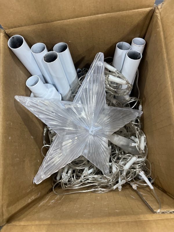 Photo 1 of **** FOR PARTS****     FANCILLUMA 10 FT Outdoor Christmas Tree,Smart APP Remote Control RGB Color Changing DIY Timer 514 LED Christmas Tree for Indoor Outdoor Decorations