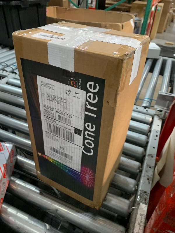 Photo 1 of **** FOR PARTS****     FANCILLUMA 10 FT Outdoor Christmas Tree,Smart APP Remote Control RGB Color Changing DIY Timer 514 LED Christmas Tree for Indoor Outdoor Decorations