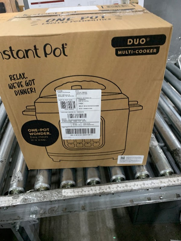 Photo 2 of Instant Pot Duo 7-in-1 Electric Pressure Cooker, Slow Cooker, Rice Cooker, Steamer, Sauté, Yogurt Maker, Warmer & Sterilizer, Includes App With Over 800 Recipes, Stainless Steel, 8 Quart