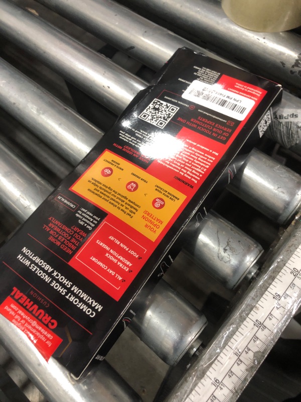 Photo 1 of (New) Work Comfort Orthotic Insoles - Anti Fatigue Shoe Insert Men Women - Low Arch Support - Shock Absorption - Foot Pain Relief - Work Boot Insoles (Black Hexagons, M)