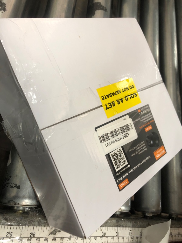 Photo 1 of [3 Pack] BESTTEN Keyed Entry Door Knob, Entrance Door Lock, Keyed Different, Standard Ball, Matte Black