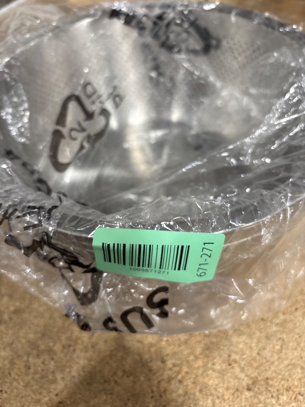 Photo 1 of 304 Stainless Steel Microporous Colander, 3.5QT Large Capacity with Mixing Bowl For washing vegetables fruit and rice and for draining cooked pasta(2PC)