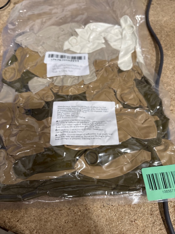 Photo 1 of 140Pcs Netural Balloon Garland Arch Kit, 5 10 12 18inch Brown Beige Nude Tan Balloons for Birthday Party Netural Bear Baby Shower Decorations