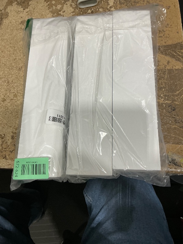 Photo 1 of 3 Pcs Wood Cracker Tray for Serving Cracker Dish Rectangular Cracker Holder for Serving Trays Holders for Crackers White Cracker Dish Cookie Display Tray for Countertop Home Wedding Events Parties