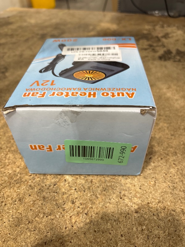 Photo 1 of 12V 200W Car Heater, 2 in 1 Automobile Windshield Heating Fan/Cooling Fan Car Defroster That Plugs Into Cigarette Lighter