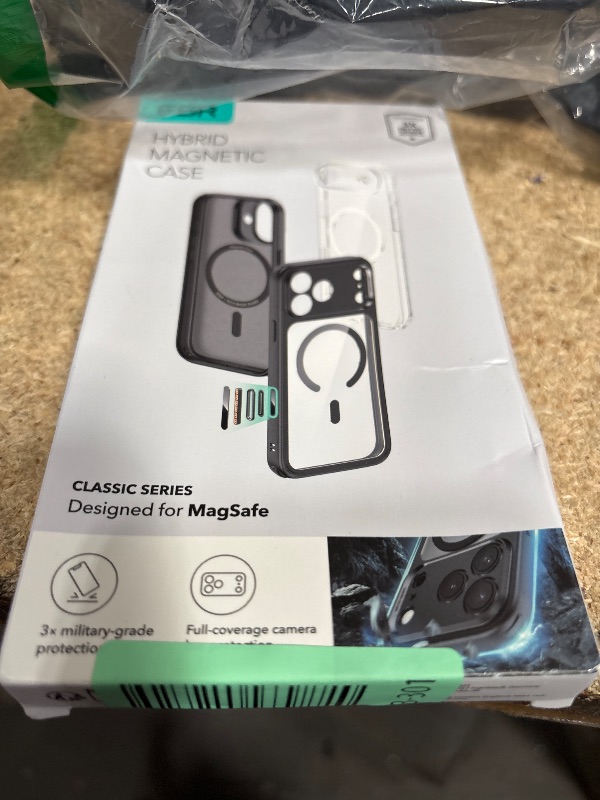 Photo 1 of ESR for iPhone 17 Pro Max Case, Camera Control, Compatible with MagSafe, Shockproof Military-Grade Protection, Magnetic Phone Case for iPhone 17 Pro Max, Classic Hybrid Case, Clear