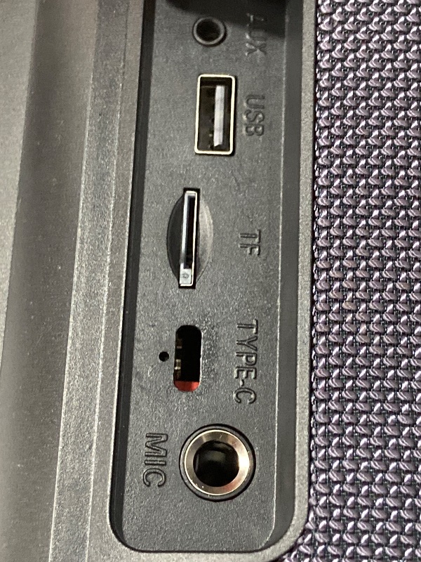 Photo 1 of *NOT TURNING ON,NEED CHARGED BUT THE PORT ITS DAMAGED*
HWWR Bluetooth Speaker, IPX5 Waterproof Portable Bluetooth Speaker with Powerful Bass & LED Lights, BT5.3, Wireless Stereo Pairing for Home Party, Beach, Outdoor Camping, Support USB/TF Card/AUX/TWS