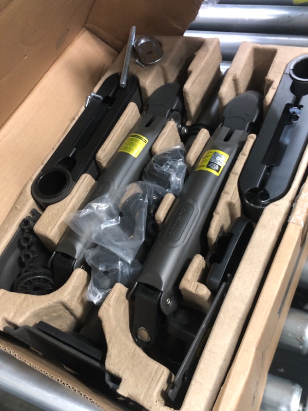 Photo 1 of ***PARTS ONLY***HUANUO 17-32 Inch Dual Monitor Stand, Gas Spring Dual Monitor Mount, Monitor Stand 2 Monitors, Ergonomic Adjustable Tilt/Swivel/Rotate, Weight Max 19.8 lbs, VESA 75/100mm