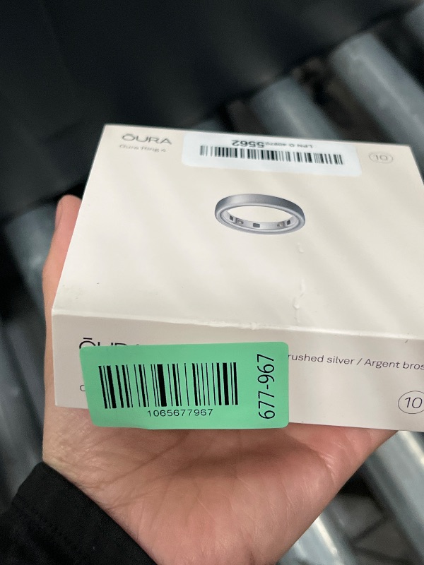 Photo 1 of ***(USED)***Oura Ring 4 - Brushed Silver - Size 10 - Size Before You Buy