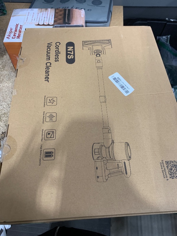 Photo 1 of ***************used-dirty, missing accessories************
Powaert N7S Cordless Vacuum Cleaner, 6-in-1 Lightweight Stick Vacuum with Powerful Suction, 6-Cell 2200mAh Rechargeable Battery, Handheld Vacuum Cleaners for Pet Hair, Carpet, Floor (Blue)