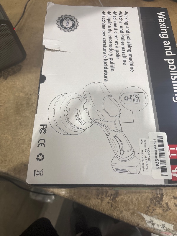 Photo 1 of Cordless Buffer Polisher Kit For MILWAUKEE 18V LI-ION Battery.6-Inch Orbital Buffer Polisher with 8 Variable Speed with 25pcs Polishing Accessories, for Car Polishing/Waxing (Tool Only)