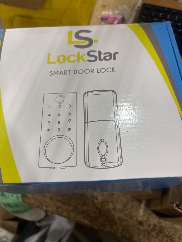 Photo 2 of LOCKSTAR® Smart Door Lock • Keyless Entry Deadbolt Door Lock • Multiple Entry Methods – APP • Fingerprint Touch ID • Keypad Code • Card FOB • Traditional Key • Smart Home Devices
