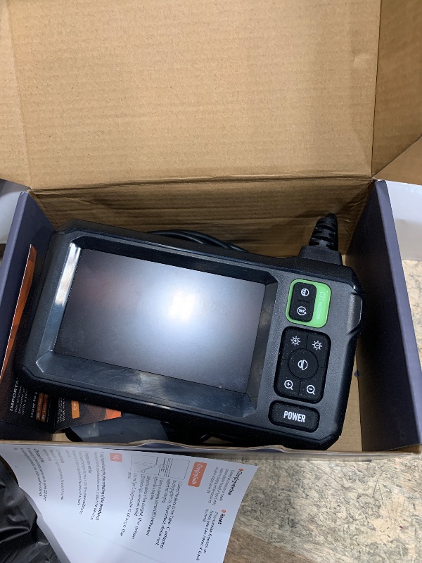 Photo 1 of *** STOCK PHOTO REFERENCE ONLY **** Industrial Endoscope, 8mm 1080P HD Digital Borescope Inspection Camera 4.3 Inch LCD Screen IP67 Waterproof Snake Camera with LED Lights(Green and Black,7m)