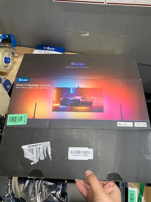 Photo 1 of (missing pieces) Govee TV Backlight 3 Lite model h605A Wi-Fi LED Strip Lights