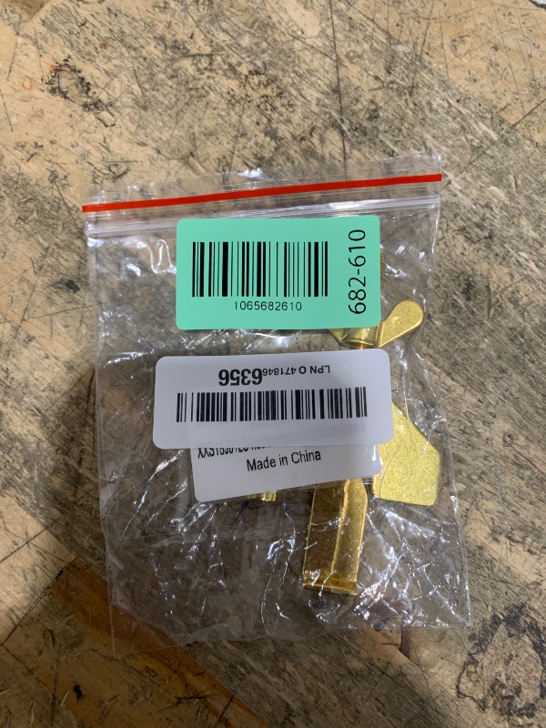 Photo 1 of 1 PCS Upgraded Portable Door Lock,Home Security Door Locker Travel Lockdown Locks for Additional Safety and Privacy Protion for Home Hotel School Apartment (Gold)