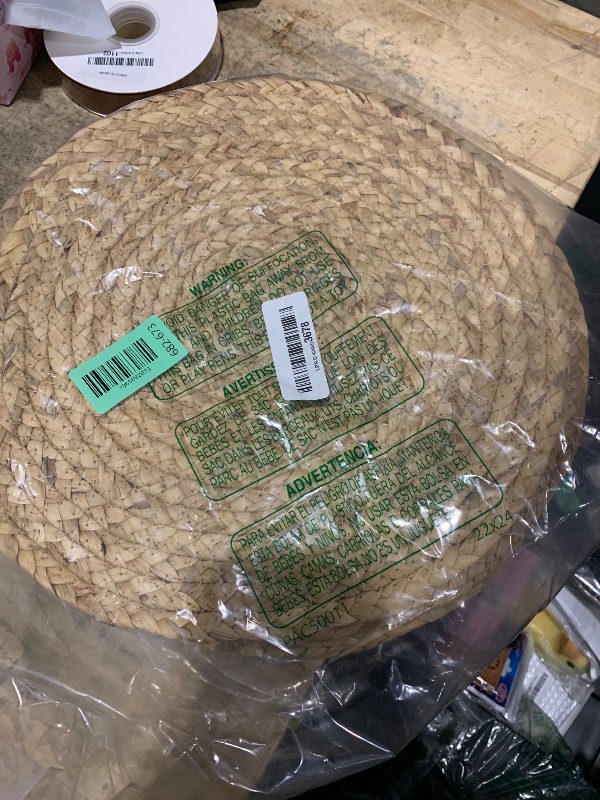 Photo 1 of 13.5” Woven Placemats, Round Rattan Placemats Set of 6, Natural Wicker Chargers for Dinner Plates, Heat Resistant, Easy to Clean, and Non-Slip – Elegant and Practical Addition to Your Dining Table