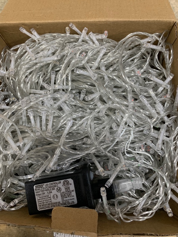 Photo 1 of 1000 LED String Lights Indoor Outdoor 328FT Christmas String Lights for Outside 8 Modes Clear Wire, Plug in Twinkle Fairy Lights for Bedroom Party Garden Christmas Tree Decorations, Multicolor