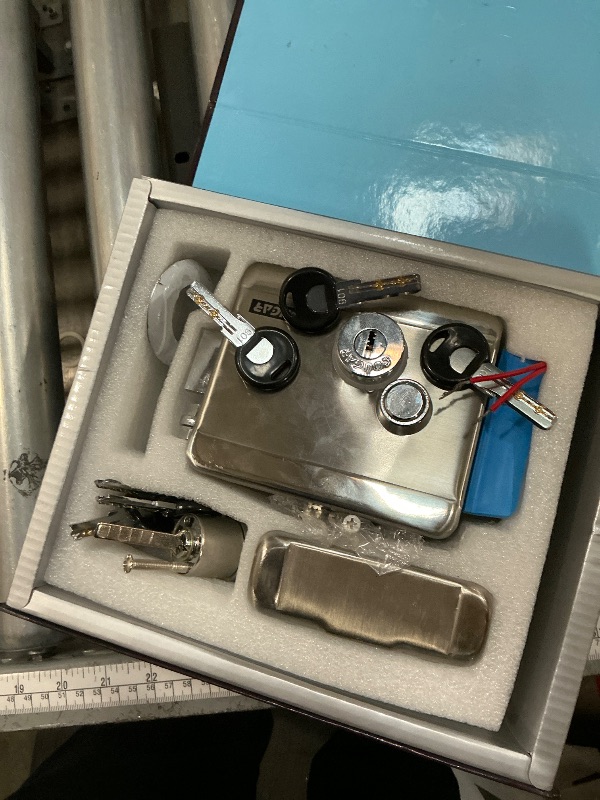 Photo 1 of [Upgrade Version] AMOCAM Electric Electronic Door Lock 6pcs Computerized Doted Keys DC 12V Stainless Steel E-lock Support Wooden Glass Metal Door for Video Door Phone Doorbell Intercom Access Control