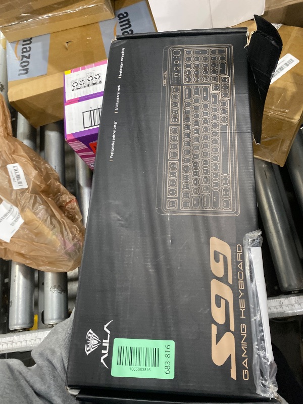 Photo 1 of ***(PARTS ONLY/ NON FUNCTIONAL)***AULA 99 Key Keyboard, Wireless Gaming Keyboard Bluetooth Computer Keyboards Creamy Cute with Number Pad RGB Backlit Tri-Mode BT/2.4GHz/USB-C - Pink