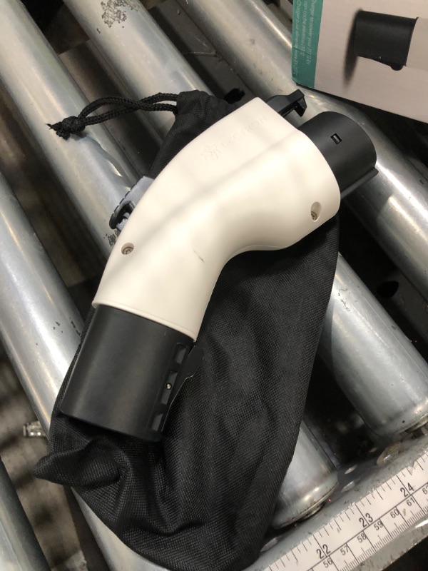Photo 1 of [Only for J1772 EVs ] Lectron - Tesla to J1772 Charging Adapter, Max 48A & 250V - Compatible with Tesla High Powered Connectors, Destination Chargers, and Mobile Connectors (White)