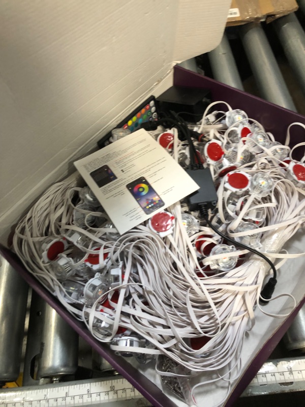 Photo 1 of 300Ft Outdoor LED Strip Lights Waterproof,Music Sync RGB IP68 Outside Led Light Strips Waterproofs with App and Remote,Exterior Led Rope Lights Waterproof for Deck,Balcony,Roof,Garden,Pool