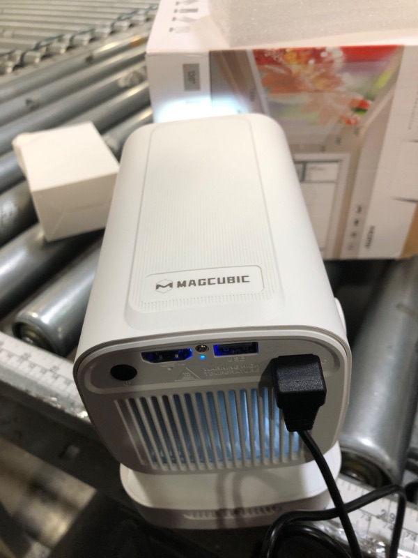 Photo 1 of ?Auto Focus&1080P?Magcubic Mini Smart Projector with 4K Support, Portable Projector with Wifi and Bluetooth, 5W Speaker, Built in Apps, Voice Control, Outdoor Movie Projector