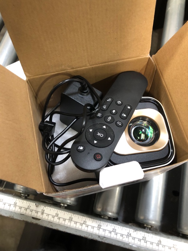 Photo 1 of ?Auto Focus&1080P?Magcubic Mini Smart Projector with 4K Support, Portable Projector with Wifi and Bluetooth, 5W Speaker, Built in Apps, Voice Control, Outdoor Movie Projector