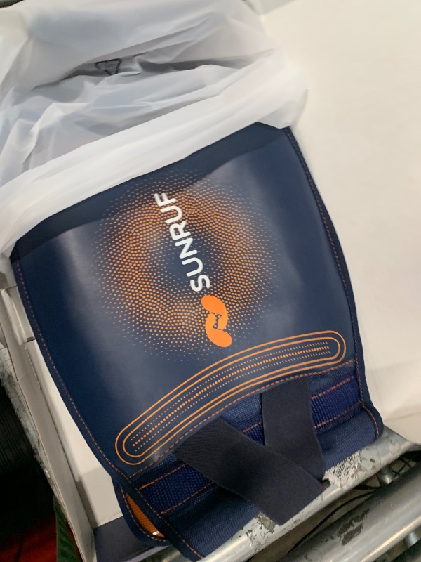 Photo 1 of (missing battery packs) Cordless Heating Pad with Massager for Back Pain Relief, Portable Lower Back Massager 8000mAh Rechargeable