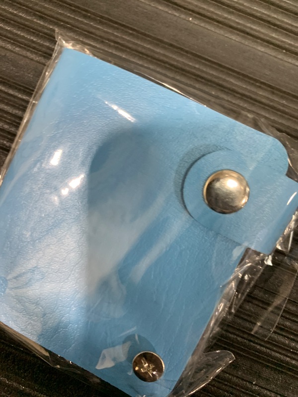 Photo 1 of 1 Piece 26 Slots Nail Stamping Plate Holder Case Stamping File Sleeve Storage Nail Art Printing Template Card Holde for Round Square Rectangular Nail Art Stamp Plate (Blue)