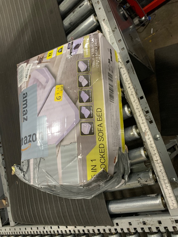 Photo 2 of RAPTAVIS Inflatable Sofa Bed for Camping, Pool Float Couch Outdoor Flocked Mattress Bed with Armrest, Full Size