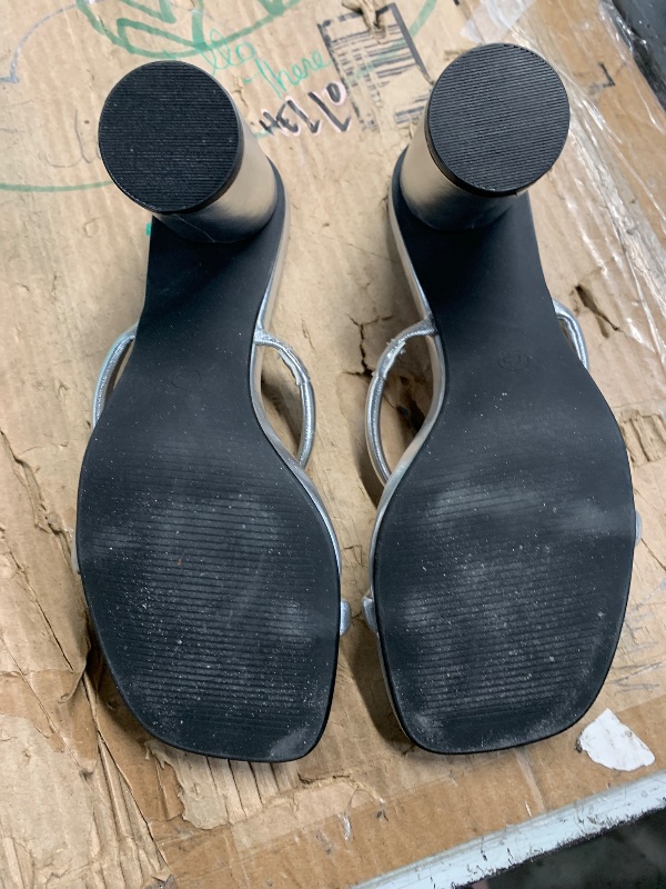 Photo 1 of ***(HEAVILY USED/ MINOR DAMAGE)***Arromic Women's Heeled Sandals Square Toe Two Strap Block Heels for Women Comfortable Strappy Heels Slip on Heeled Sandals for Women Dressy
7.5