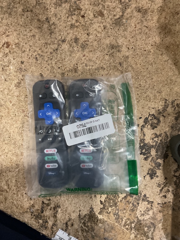 Photo 1 of (Pack of 2) Replacement Remote Control Only for Roku TV, Compatible for TCL Roku/Hisense Roku/Onn Roku/Sharp Roku/Element Roku/Westinghouse Roku/Philips Roku Smart TVs (Not for Roku Stick and Box)