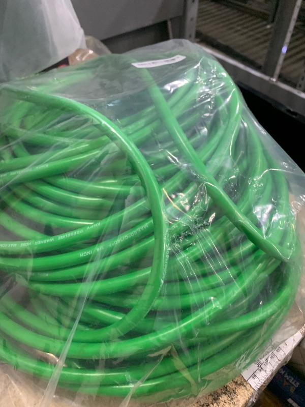 View 2 of ***HOSE ONLY***Sewer Jetter Kit for Pressure Washer,Water Jet Drain Cleaning Hose with Corner Rotating Button Spring Nose 1/4" NPT Sewer Cleaning Tool High-Pressure Nozzles,5800 PSI 200 FT